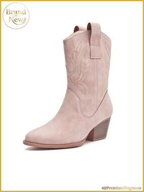 Western Cowboy Ankle Booties Embroidered Chunky Heel Country Concert Boots